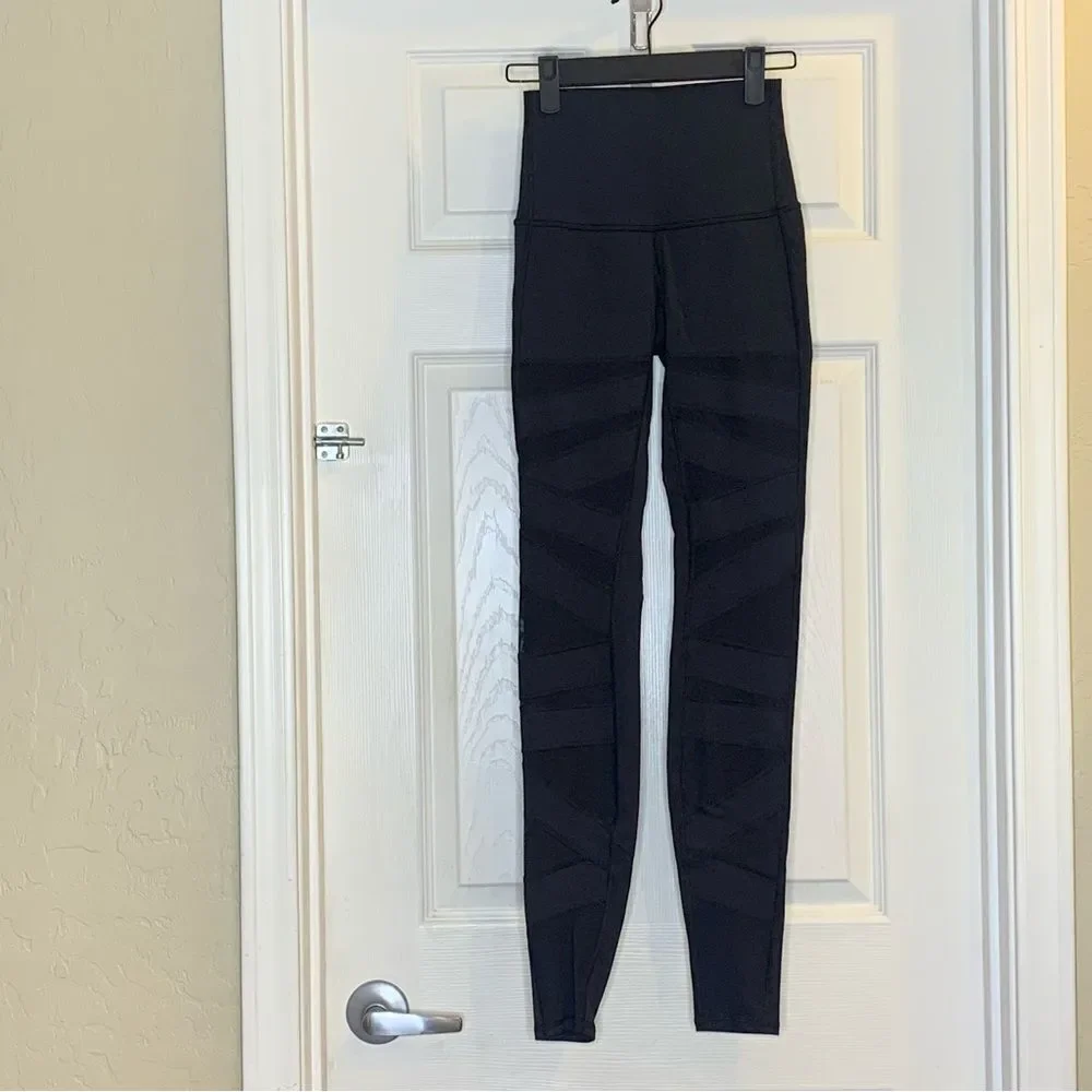 Lululemon Wunder Under High-Rise Tight *Mix & Mesh 31” Black Size 2